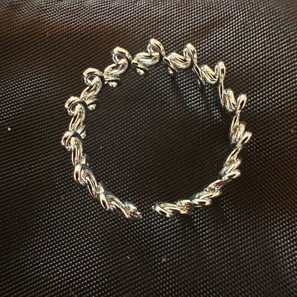 RING Elegant Silver Swirl Ring unisex - Picture 3 of 3